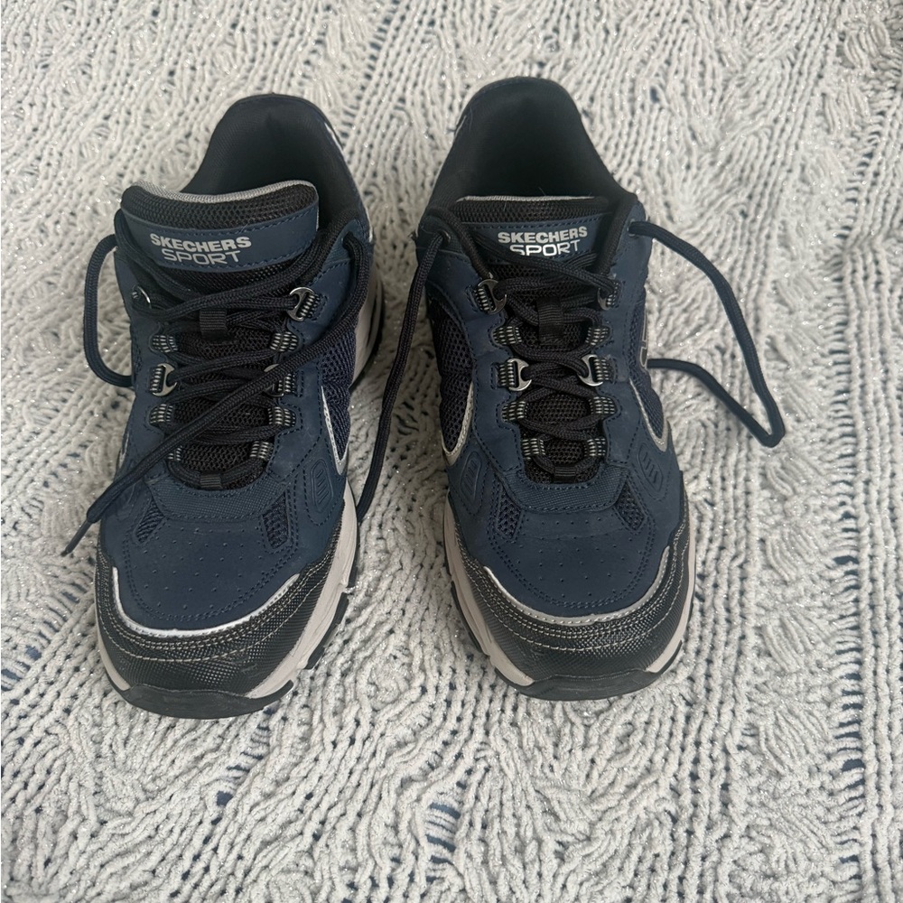 Skechers Men's Navy and Gray Athletic Shoes